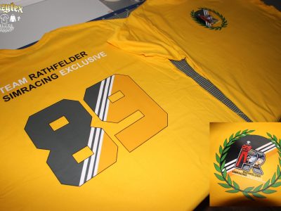 Textilien für das Rathfelder Simracing Team