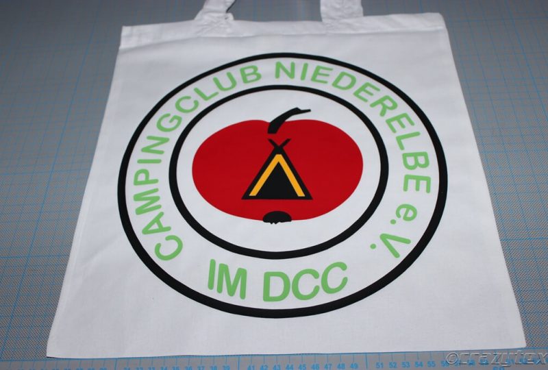 Baumwolltaschen für den Campingclub Niederelbe e.V.