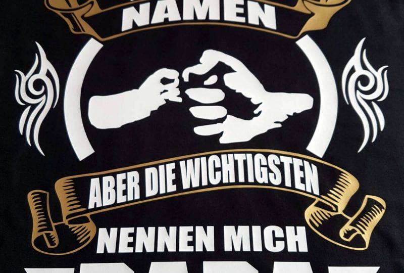 T-Shirt mit Motiv für Väter